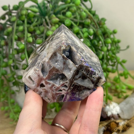 Aura Sphalerite Floating Cube (D729)