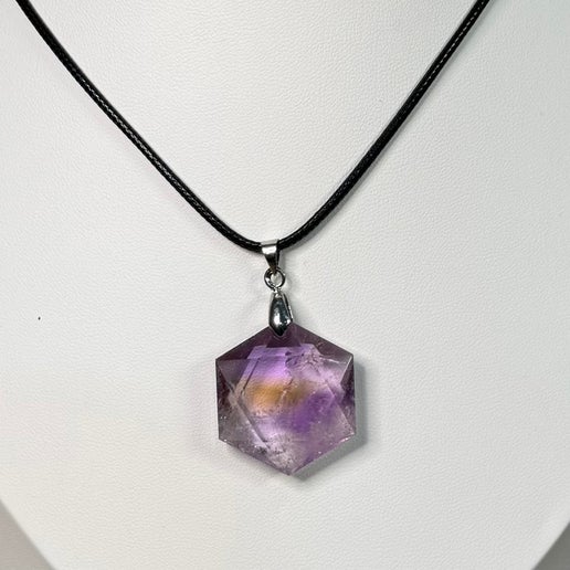 Ametrine Hexagon Necklace (J539)