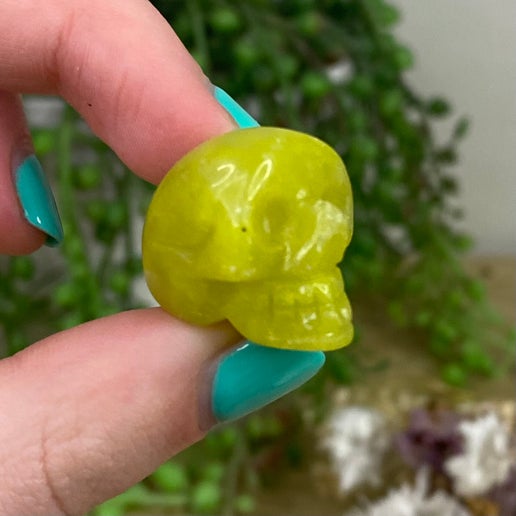 Green Jade Mini Skull