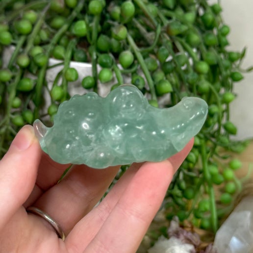 Green Fluorite Crocodile (L388) (L386) (L387)