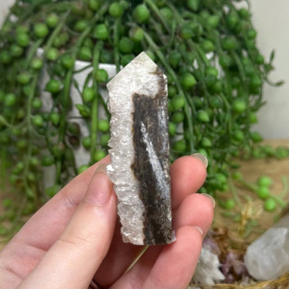 Apophyllite / Sphalerite Point (K318)