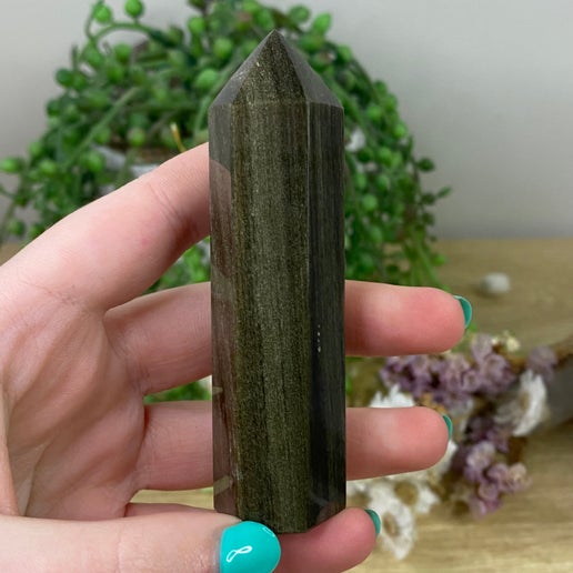 Golden Sheen Obsidian Point (A248)