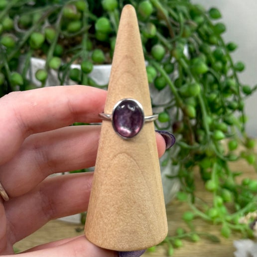 Purple Mica S925 Ring (E214)