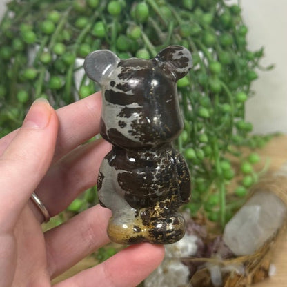 Picture Stone Jasper Bear (L696)