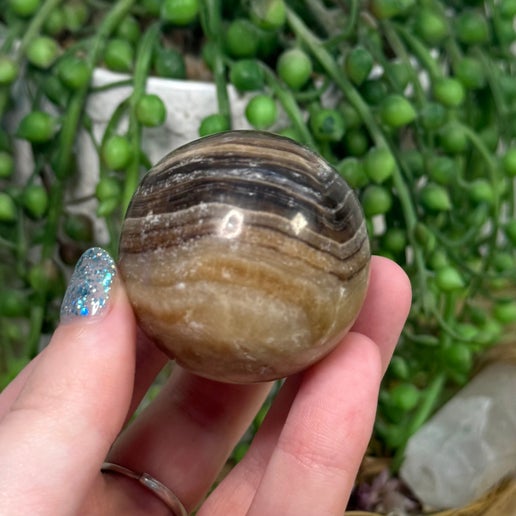 Chocolate Calcite Sphere (B905)