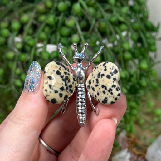 Dalmatian Jasper Dragonfly (I223) (I224)