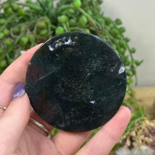 Moss Agate Disc (G412)