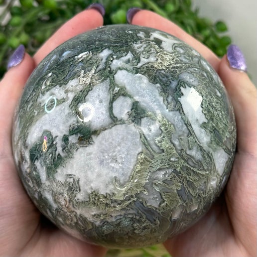 Moss Agate Sphere (G372)