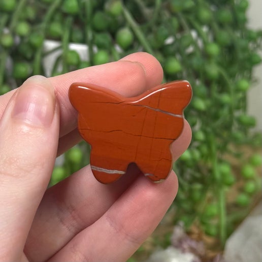 Red Jasper Butterfly Air Con Vent Clip