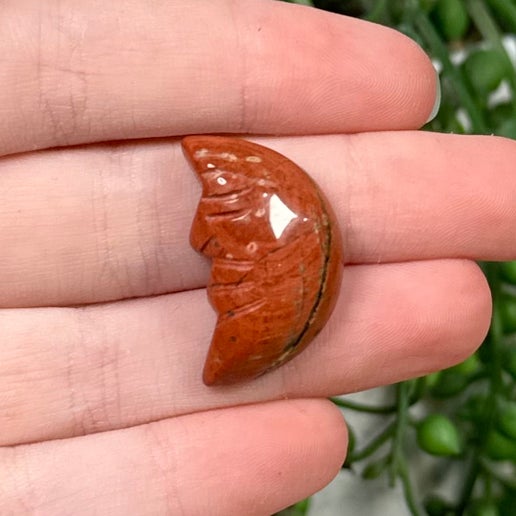 Red Jasper Small Moon Face