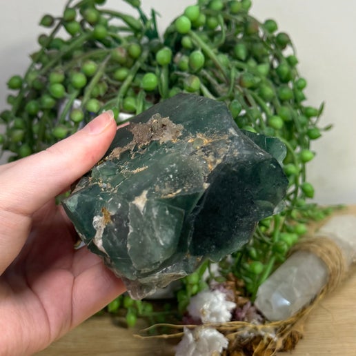 Green Cubic Fluorite Cluster (L378)