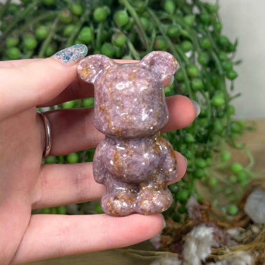 Lepidolite Bear (J973)