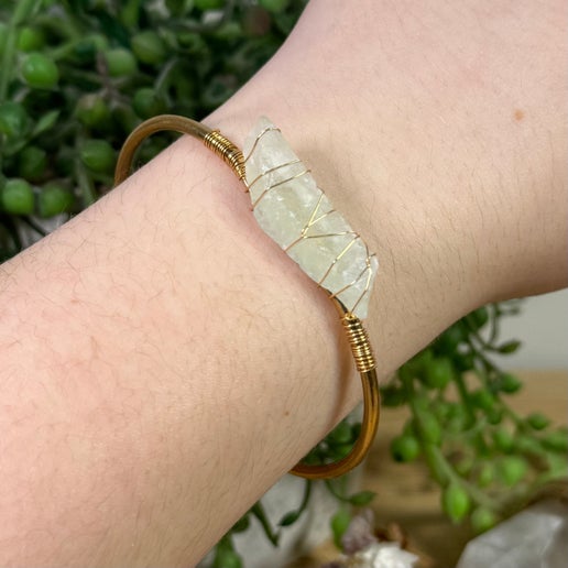 Clear Quartz Bangle