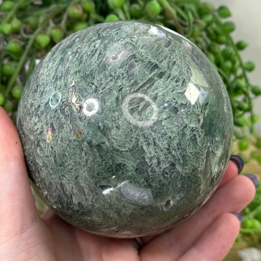Moss Agate Sphere (G372)