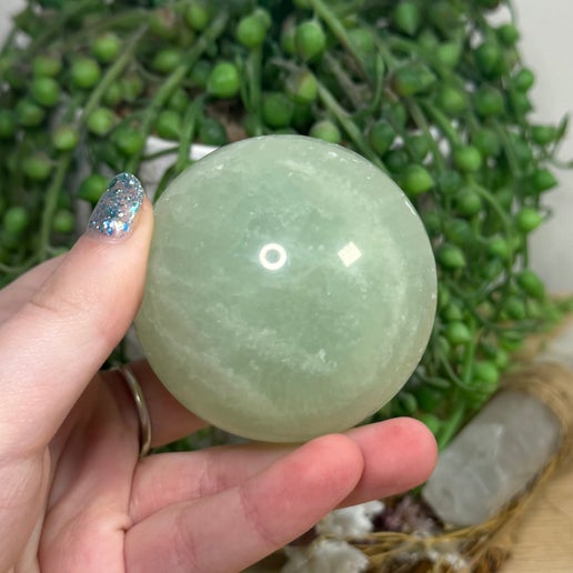 Ice Caribbean Calcite Sphere (J297)