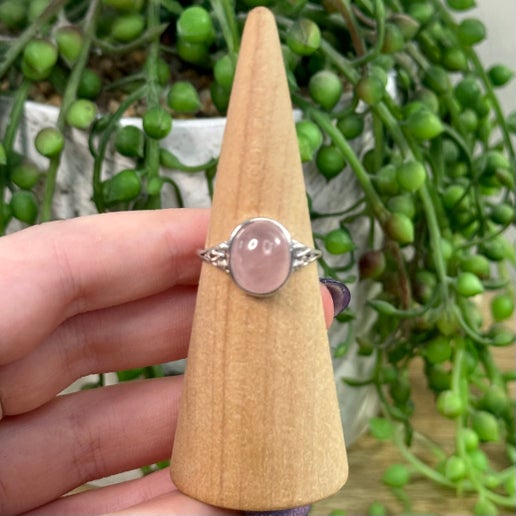 Rose Quartz S925 Ring (C351)