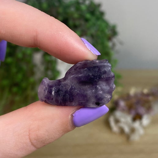 Lepidolite Small Dragon Head