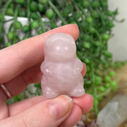 Rose Quartz Chubby Dino (H924)