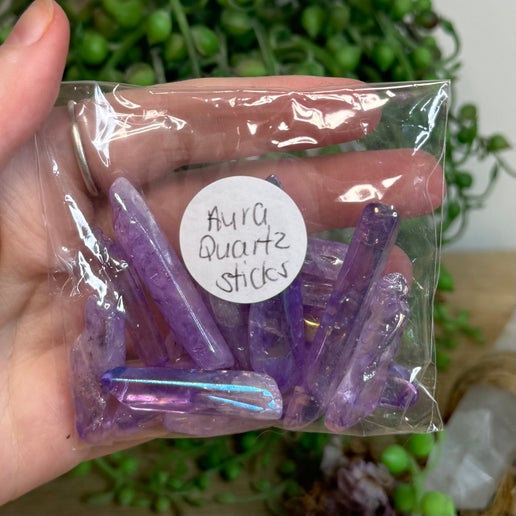 Purple Aura Quartz 50gram Stick Bag