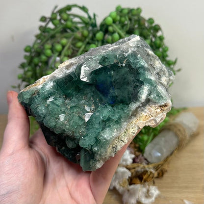 Green Cubic Fluorite Cluster (L380)