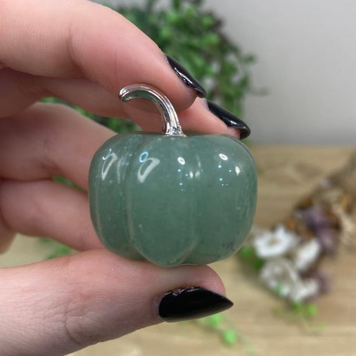 Green Aventurine Pumpkin (F710)