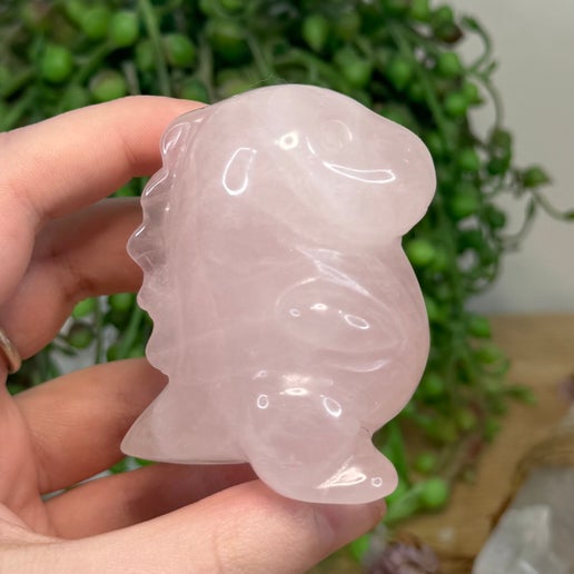 Rose Quartz Chubby Dino (M173)