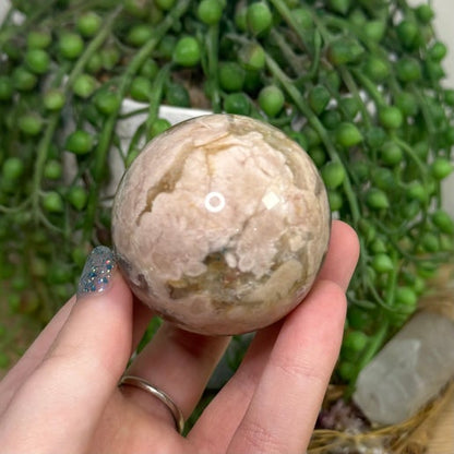 Flower Agate Sphere (J772)
