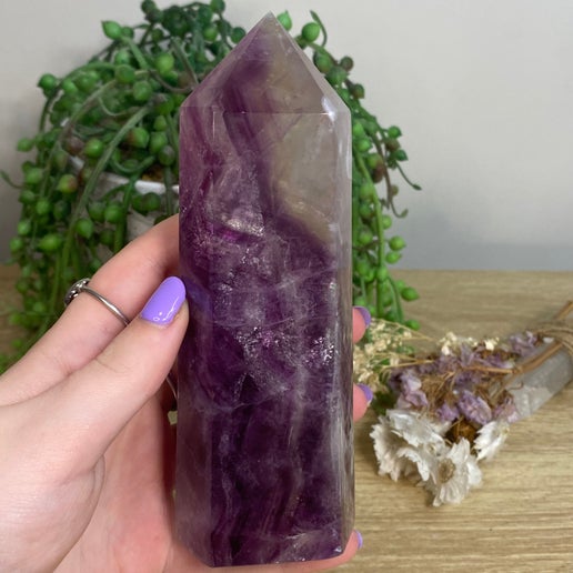 Purple Fluorite Tower (D293)