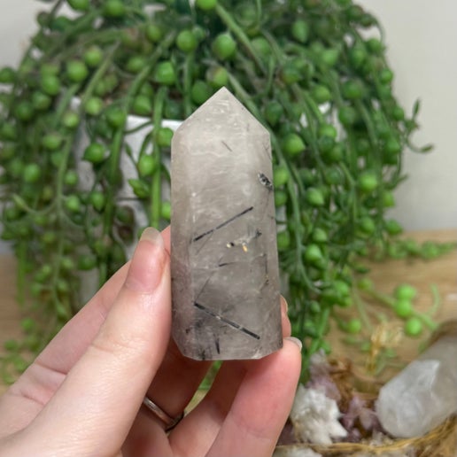 Tourmaline In Quartz Point (F1)