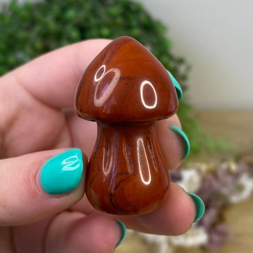 Red Jasper Medium Mushroom