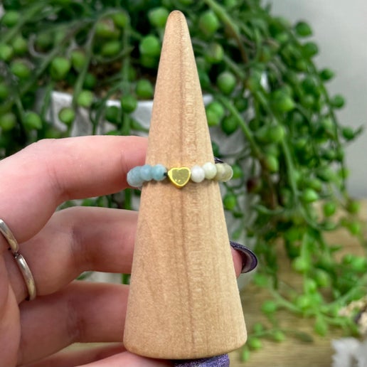 Caribbean Calcite Beaded Ring