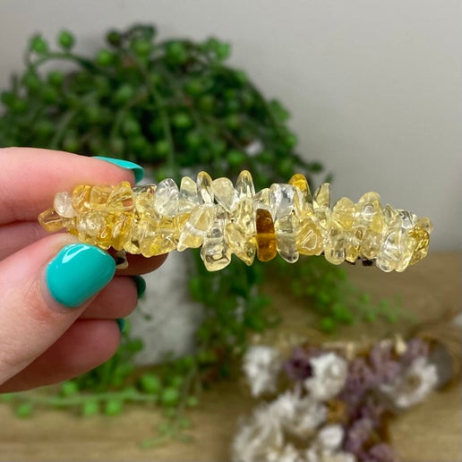 Citrine Chip Hair Clip