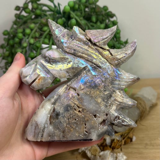 Aura Sphalerite Unicorn Head (H946)