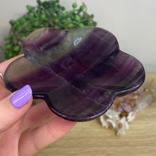 Fluorite Flower Bowl (C476)