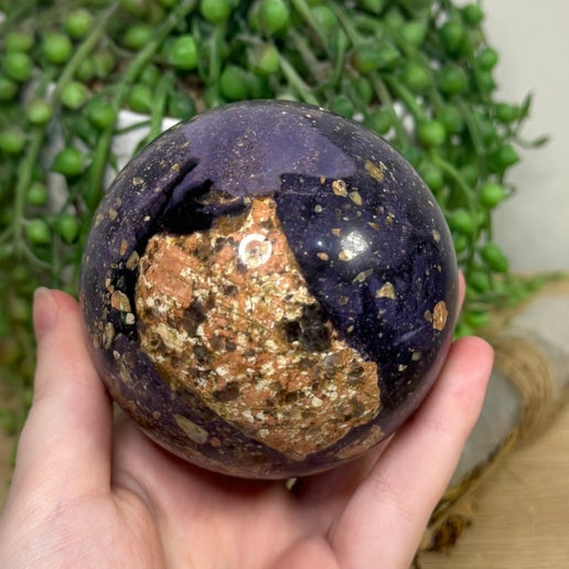 Purple Fluorite Root Sphere (K566)
