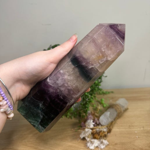 Rainbow Fluorite Tower (G368)