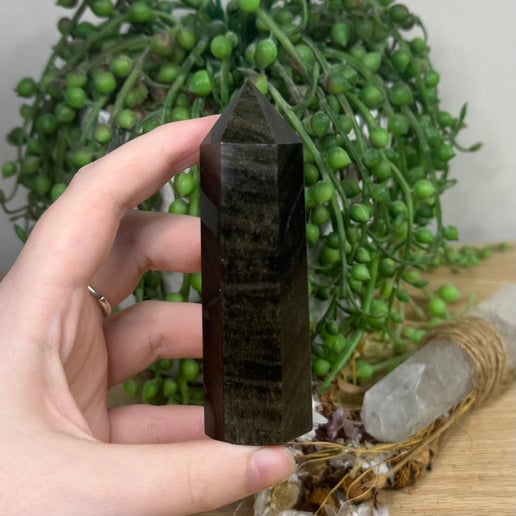 Golden Sheen Obsidian Point (A249)