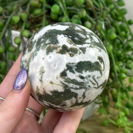 Moss Agate Sphere (E964)