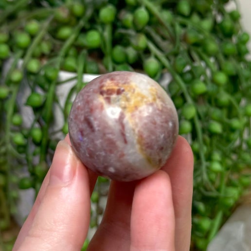 Strawberry Calcite Sphere (B908)