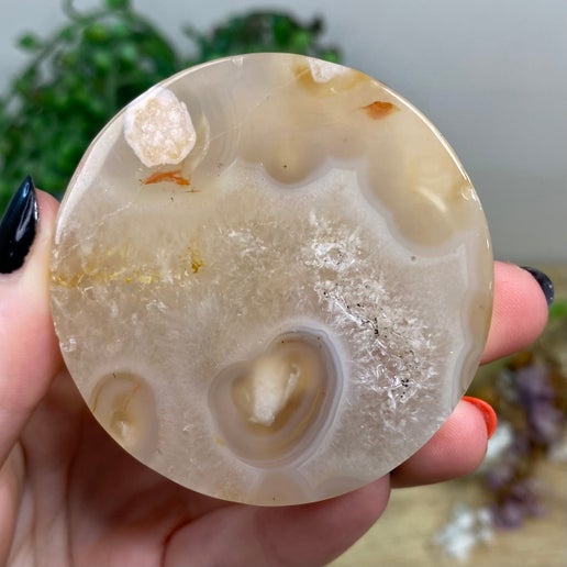 Flower Agate Disc (C57)