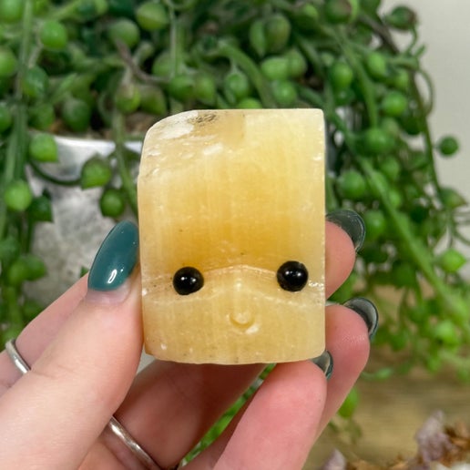 Yellow Calcite Pet Rock (J438)