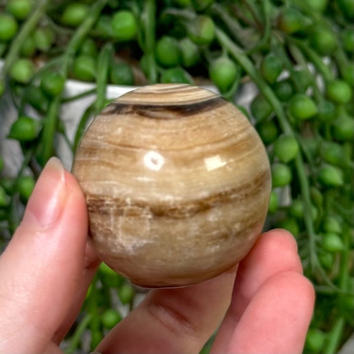 Chocolate Calcite Sphere (D629)