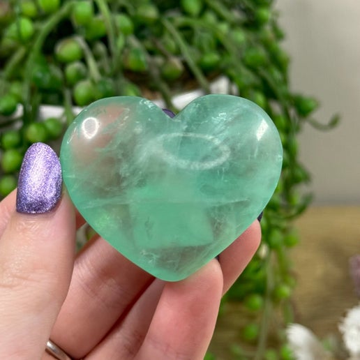 Green Fluorite Heart (D927)