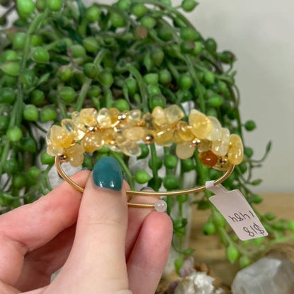 Citrine Flower Bracelet (I484)