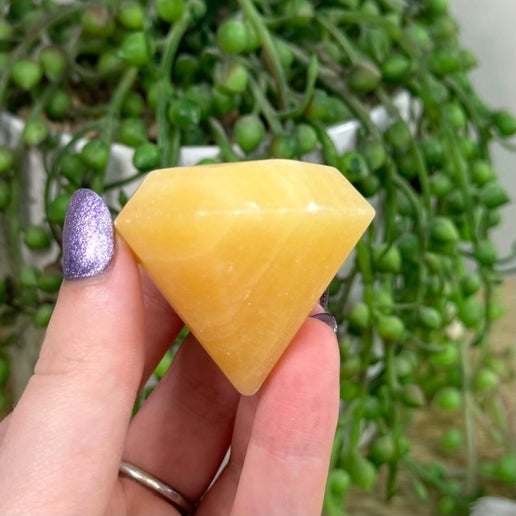 Yellow Calcite Diamond (I292) (I288) (I286) (I287) (I289)