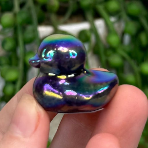 Aura Lepidolite Duck (M165) (M163)