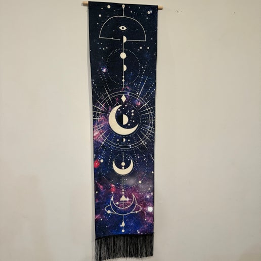 Galaxy Moon Tapestry