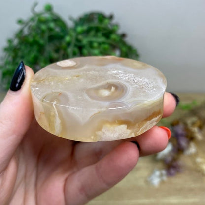 Flower Agate Disc (C57)