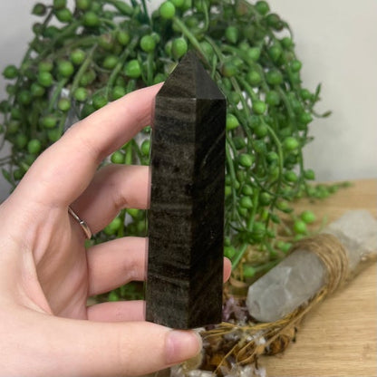 Golden Sheen Obsidian Point (A249)