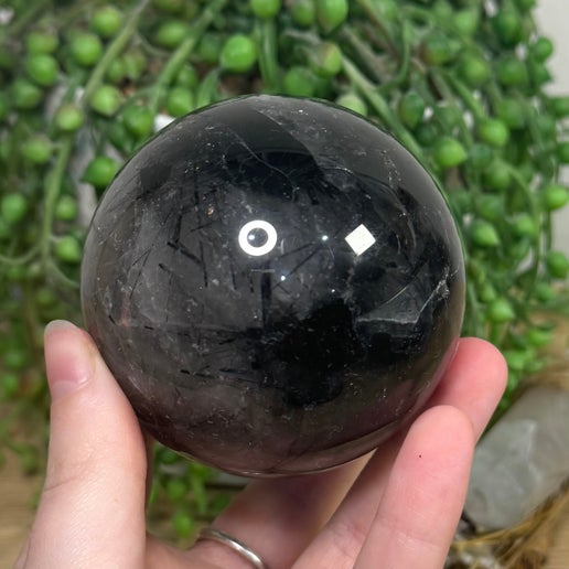 Tourmaline In Quartz Sphere (G491)